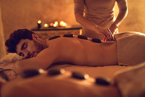 Hot stone massage therapy